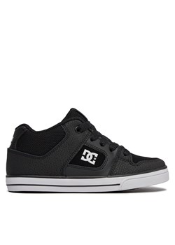 Sneakersy DC Pure Mid ADBS300377 Black/White BKW ze sklepu eobuwie.pl w kategorii Buty sportowe dziecięce - zdjęcie 170962834