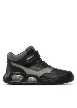 Sneakersy Geox J Illuminus Boy J36GVB 05411 C0005 DD Black/Dk Grey ze sklepu eobuwie.pl w kategorii Buty sportowe dziecięce - zdjęcie 170962931
