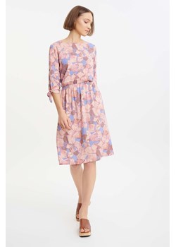 Wielokolorowa sukienka krótka damska w kwiaty ze sklepu 5.10.15 w kategorii Sukienki - zdjęcie 170964082