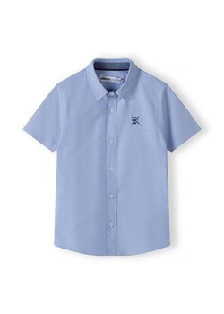 Niebieska koszula z krótkim rękawem z tkaniny oksford dla chłopca ze sklepu 5.10.15 w kategorii Koszule chłopięce - zdjęcie 170964111