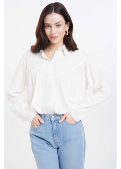Biała koszula rozpinana z bufiastymi rękawami ze sklepu 5.10.15 w kategorii Koszule damskie - zdjęcie 170964124