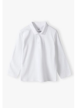 Biała bluzka dzianinowa z kołnierzykiem - Max&Mia ze sklepu 5.10.15 w kategorii Bluzki dziewczęce - zdjęcie 170964160