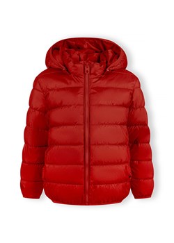 Lekka ocieplana kurtka czerwona dla chłopca z kapturem ze sklepu 5.10.15 w kategorii Kurtki chłopięce - zdjęcie 170964252