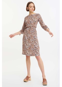 Damska sukienka krótka z gumką w talii z wiskozy ze sklepu 5.10.15 w kategorii Sukienki - zdjęcie 170964254