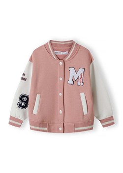 Różowa kurtka typu baseball z naszywkami dla dziewczynki ze sklepu 5.10.15 w kategorii Kurtki dziewczęce - zdjęcie 170964411