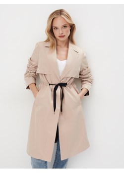 Mohito - Beżowy płaszcz - beżowy ze sklepu Mohito w kategorii Płaszcze damskie - zdjęcie 170964752