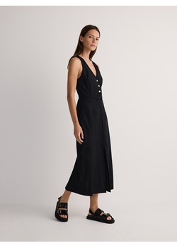 Reserved - Sukienka midi - czarny ze sklepu Reserved w kategorii Sukienki - zdjęcie 170965383