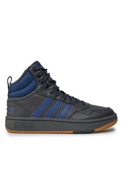 adidas Sneakersy Hoops 3.0 Mid IF2635 Szary ze sklepu MODIVO w kategorii Buty sportowe męskie - zdjęcie 170967871