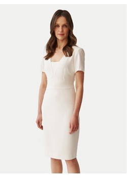 Tatuum Sukienka koktajlowa Borki T2406.208 Biały Slim Fit ze sklepu MODIVO w kategorii Sukienki - zdjęcie 170968253