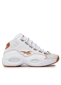 Reebok Sneakersy Question Mid IF4782 Biały ze sklepu MODIVO w kategorii Buty sportowe męskie - zdjęcie 170968951