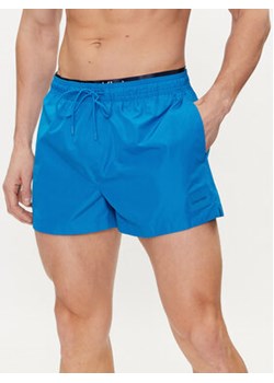 Calvin Klein Swimwear Szorty kąpielowe KM0KM00947 Niebieski Regular Fit ze sklepu MODIVO w kategorii Kąpielówki - zdjęcie 170969864
