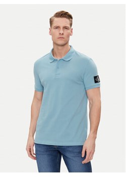 Calvin Klein Jeans Polo J30J323394 Niebieski Regular Fit ze sklepu MODIVO w kategorii T-shirty męskie - zdjęcie 170970083
