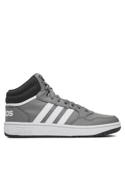 adidas Sneakersy Hoops Mid IF2721 Szary ze sklepu MODIVO w kategorii Buty sportowe dziecięce - zdjęcie 170970224