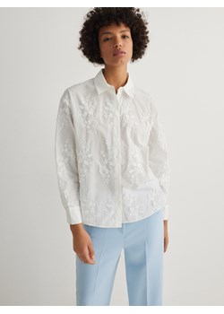 Reserved - Koszula z haftem - biały ze sklepu Reserved w kategorii Koszule damskie - zdjęcie 170971133