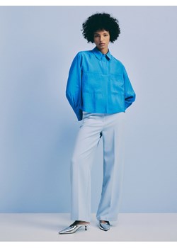 Reserved - Koszula z modalu - niebieski ze sklepu Reserved w kategorii Koszule damskie - zdjęcie 170971620