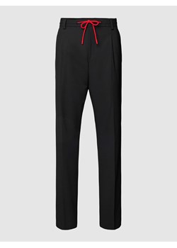 Spodnie materiałowe z tunelem model ‘Teagan’ ze sklepu Peek&Cloppenburg  w kategorii Spodnie męskie - zdjęcie 170973801