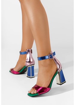 Wielokolorowy eleganckie sandały Wella V3 ze sklepu Zapatos w kategorii Sandały damskie - zdjęcie 170977924