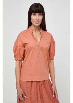 Twinset bluzka damska kolor pomarańczowy gładka ze sklepu ANSWEAR.com w kategorii Bluzki damskie - zdjęcie 170979343