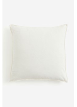 H & M - Poszewka na poduszkę zawierająca len - Biały ze sklepu H&M w kategorii Poszewki na poduszki - zdjęcie 170979563