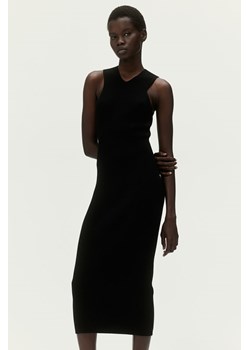 H & M - Sukienka bodycon z dzianiny w prążki - Czarny ze sklepu H&M w kategorii Sukienki - zdjęcie 170979592