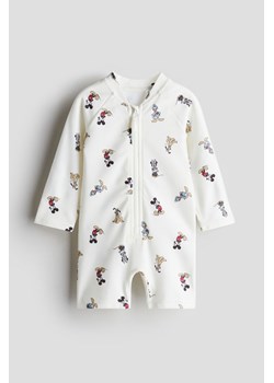 H & M - Kostium kąpielowy z UPF 50 - Biały ze sklepu H&M w kategorii Odzież dla niemowląt - zdjęcie 170979594