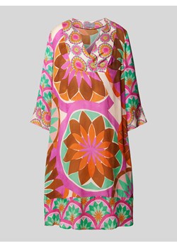 Sukienka tunikowa o długości do kolan ze wzorem na całej powierzchni ze sklepu Peek&Cloppenburg  w kategorii Sukienki - zdjęcie 170979603
