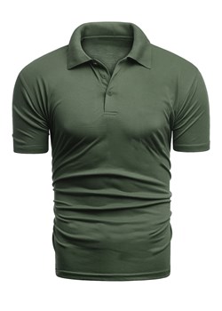 Koszulka polo Eutex - zielona ze sklepu Risardi w kategorii T-shirty męskie - zdjęcie 170980390