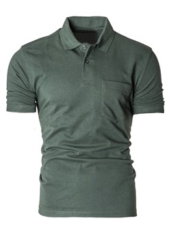 Koszulka polo Eutex07 - zielona ze sklepu Risardi w kategorii T-shirty męskie - zdjęcie 170980392