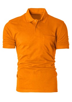 Koszulka polo Eutex07 - pomarańczowa ze sklepu Risardi w kategorii T-shirty męskie - zdjęcie 170980394