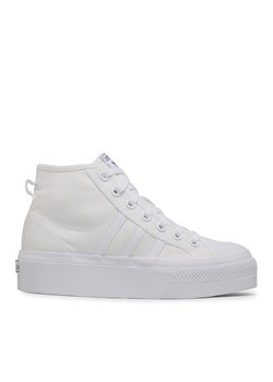 Sneakersy adidas Nizza Platform Mid W FY2782 Biały ze sklepu eobuwie.pl w kategorii Buty sportowe damskie - zdjęcie 170988273