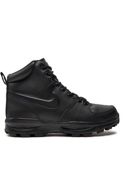 Trekkingi Nike Manoa Leather 454350 003 Czarny ze sklepu eobuwie.pl w kategorii Buty zimowe męskie - zdjęcie 170988320