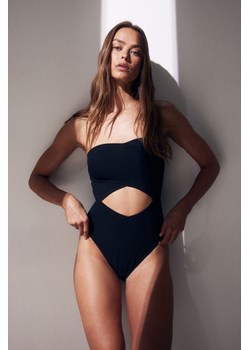 H & M - Kostium kąpielowy bandeau High-leg - Czarny ze sklepu H&M w kategorii Stroje kąpielowe - zdjęcie 170993493