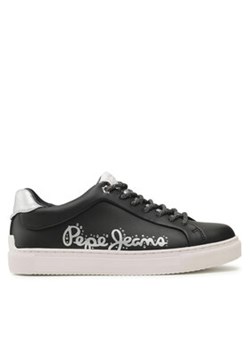 Pepe Jeans Sneakersy Adams Pam PLS31200 Czarny ze sklepu MODIVO w kategorii Trampki damskie - zdjęcie 170997170