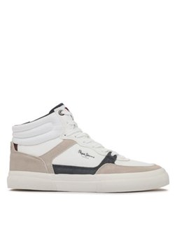 Pepe Jeans Sneakersy PMS31003 Biały ze sklepu MODIVO w kategorii Buty sportowe męskie - zdjęcie 170997250