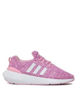 adidas Sneakersy Swift Run 22 J GW8177 Różowy ze sklepu MODIVO w kategorii Buty sportowe dziecięce - zdjęcie 170997540