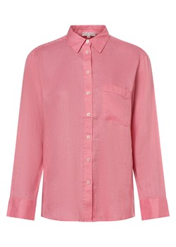 Marie Lund Lniana bluzka damska Kobiety len różowy jednolity ze sklepu vangraaf w kategorii Koszule damskie - zdjęcie 170999283