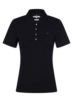 Tommy Hilfiger Damska koszulka polo Kobiety Bawełna granatowy jednolity ze sklepu vangraaf w kategorii Bluzki damskie - zdjęcie 170999303