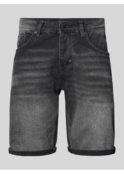 Szorty jeansowe o kroju slim fit z 5 kieszeniami ze sklepu Peek&Cloppenburg  w kategorii Spodenki męskie - zdjęcie 171001503