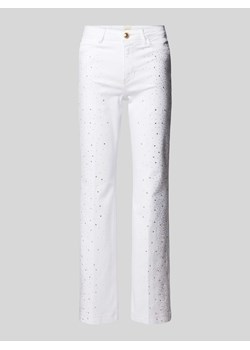 Jeansy o rozkloszowanym kroju z obszyciem z ozdobnych kamieni model ‘1981’ ze sklepu Peek&Cloppenburg  w kategorii Jeansy damskie - zdjęcie 171001830