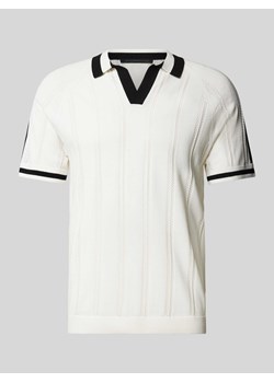 Koszula z dzianiny z kołnierzykiem polo model ‘Leamor’ ze sklepu Peek&Cloppenburg  w kategorii T-shirty męskie - zdjęcie 171001931
