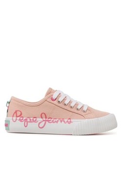 Pepe Jeans Sneakersy Ottis Log G PGS30577 Różowy ze sklepu MODIVO w kategorii Trampki dziecięce - zdjęcie 171002401