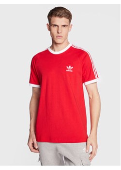 adidas T-Shirt Adicolor Classics 3-Stripes T-Shirt IA4852 Czerwony Regular Fit ze sklepu MODIVO w kategorii T-shirty męskie - zdjęcie 171002412