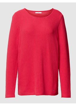 Sweter z dzianiny z detalem z logo model ‘STYLE.LESLEY’ ze sklepu Peek&Cloppenburg  w kategorii Swetry damskie - zdjęcie 171002882