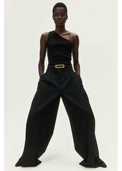 H & M - Dzianinowy top na jedno ramię - Czarny ze sklepu H&M w kategorii Bluzki damskie - zdjęcie 171004240