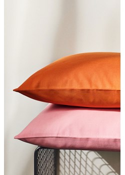 H & M - Płócienna bawełniana poszewka na poduszkę 2-pak - Różowy ze sklepu H&M w kategorii Poszewki na poduszki - zdjęcie 171004264