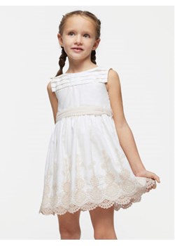 Mayoral Sukienka elegancka 3917 Biały Regular Fit ze sklepu MODIVO w kategorii Sukienki dziewczęce - zdjęcie 171005310