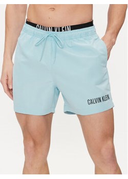 Calvin Klein Swimwear Szorty kąpielowe KM0KM00992 Niebieski Regular Fit ze sklepu MODIVO w kategorii Kąpielówki - zdjęcie 171005652