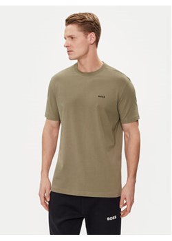 Boss T-Shirt 50506373 Khaki Regular Fit ze sklepu MODIVO w kategorii T-shirty męskie - zdjęcie 171007043