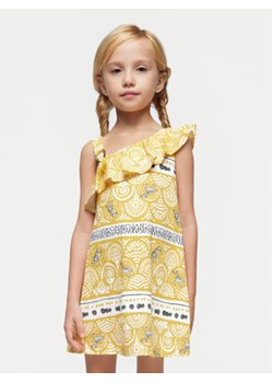 Mayoral Sukienka letnia 3951 Żółty Regular Fit ze sklepu MODIVO w kategorii Sukienki dziewczęce - zdjęcie 171007081
