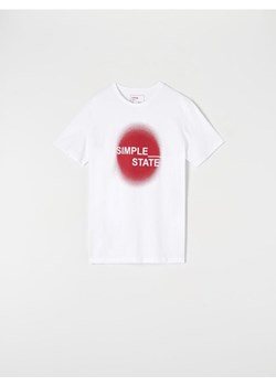 Sinsay - Koszulka z nadrukiem - biały ze sklepu Sinsay w kategorii T-shirty męskie - zdjęcie 171009573